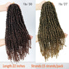 22inches Pre-looped Fluffy Crochet Braid Hair Ombre Synthetic Crochet Hair Bennys Beauty World