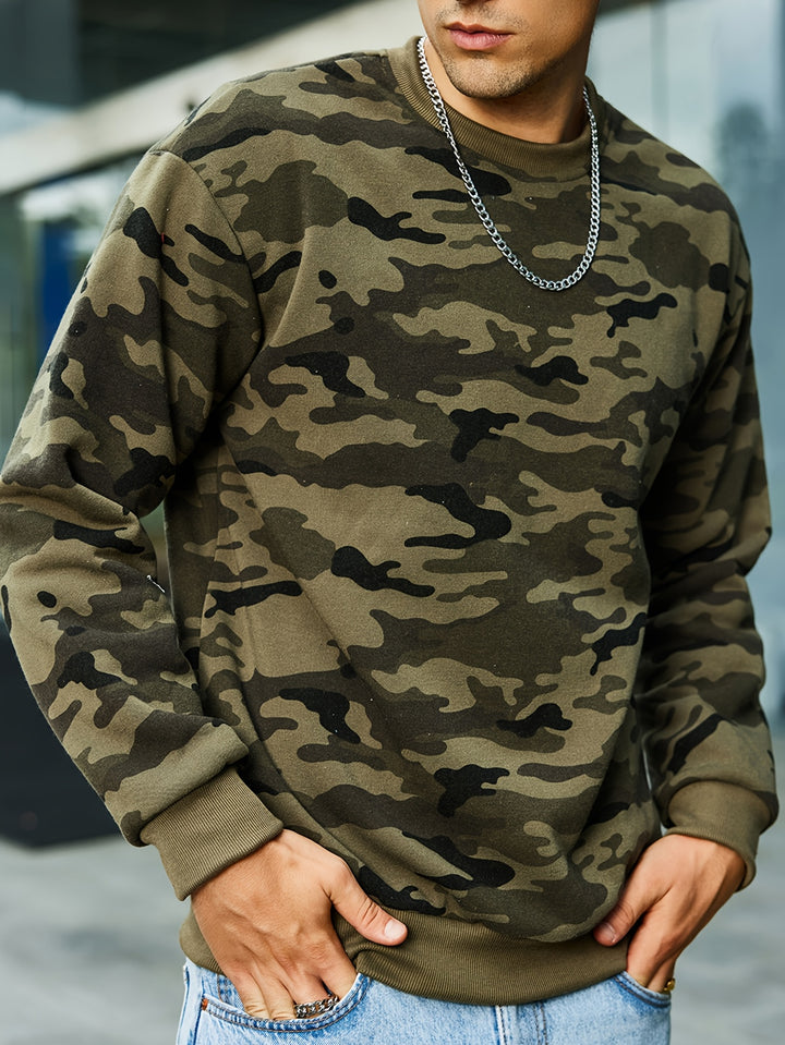 Men's Lightweight Long-Sleeve Shirt with a Round Neck