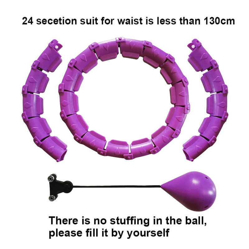 24 Section Adjustable Sport Hoops Abdominal Thin Waist Exercise Detachable Hoola Hoop Bennys Beauty World