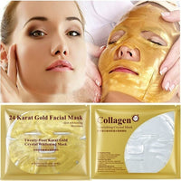 24K Gold Collagen Face Mask Crystal Gold Collagen Facial Masks Bennys Beauty World