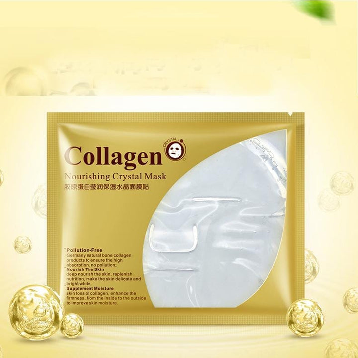 24K Gold Collagen Face Mask Crystal Gold Collagen Facial Masks Bennys Beauty World