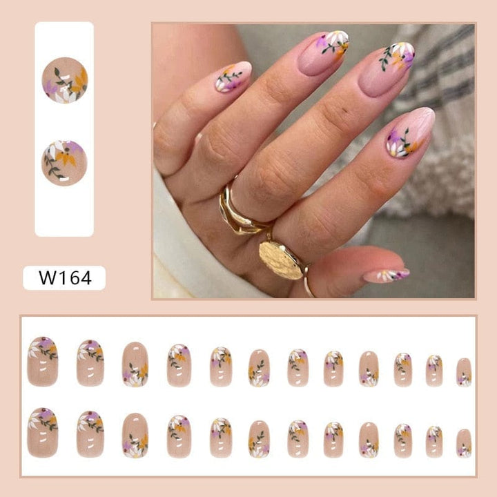 24pcs Long Stiletto Wearable French Fake Nails Bennys Beauty World