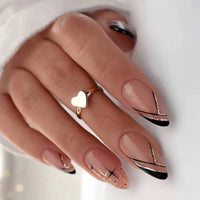 24pcs Long Stiletto Wearable French Fake Nails Bennys Beauty World