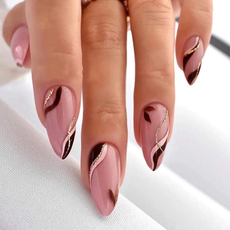 24pcs Long Stiletto Wearable French Fake Nails Bennys Beauty World