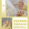 24pcs/box Full Cover fake Press on Nails Frosted Ballerina Acrylic Nails Bennys Beauty World
