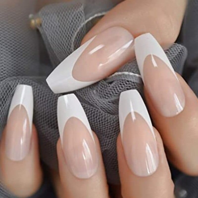 24pcs removable false nails with glue Ballet nails Bennys Beauty World