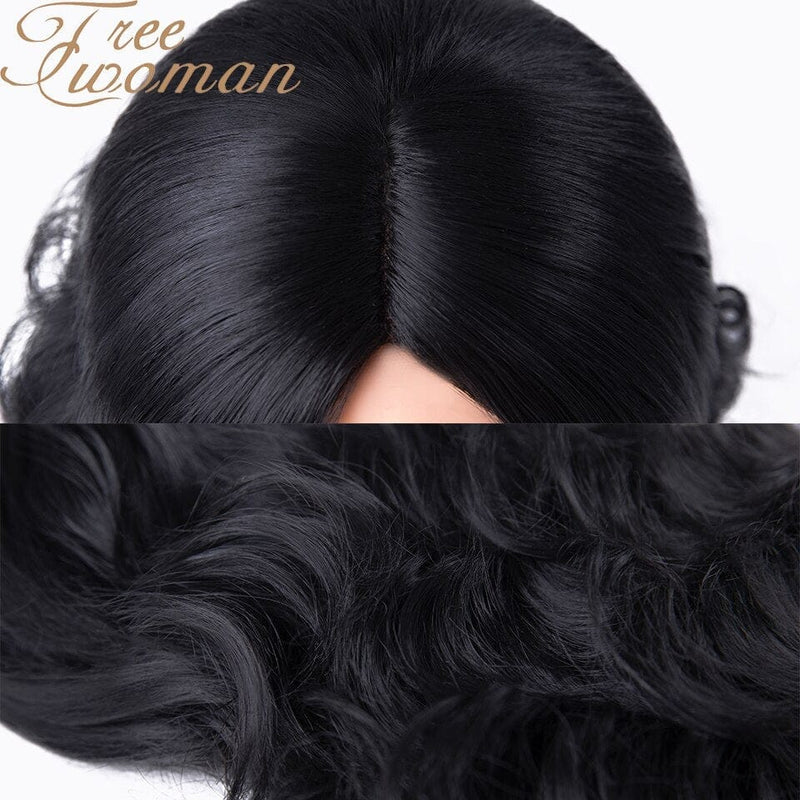 26in Wavy Synthetic Middle Part Wigs With Natural Hairline for Women Bennys Beauty World