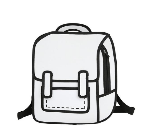 2D Cartoon Backpack Korean-Style Bennys Beauty World