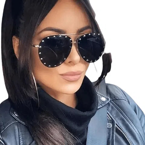 2Pcs Women's Luxury Designer Sunglasses UV400 Bennys Beauty World