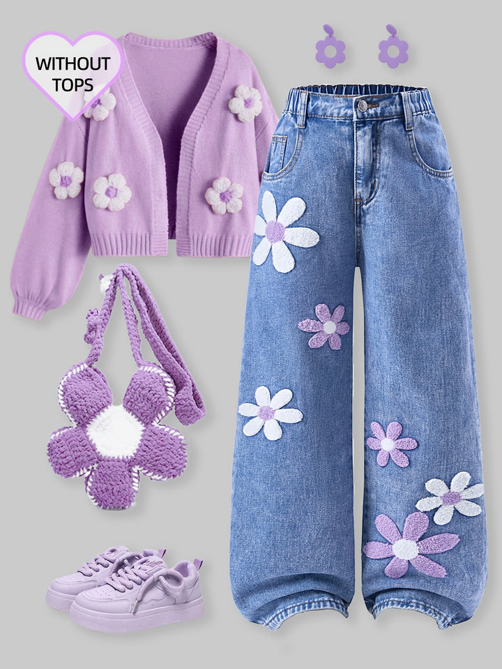 Trendy wide-leg jeans for Girls