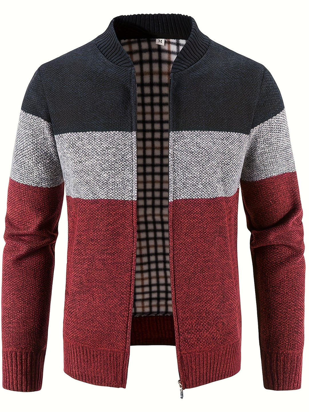 Men's Knitted Crew Collar Warm Jackets-Sweater-Bennys Beauty World