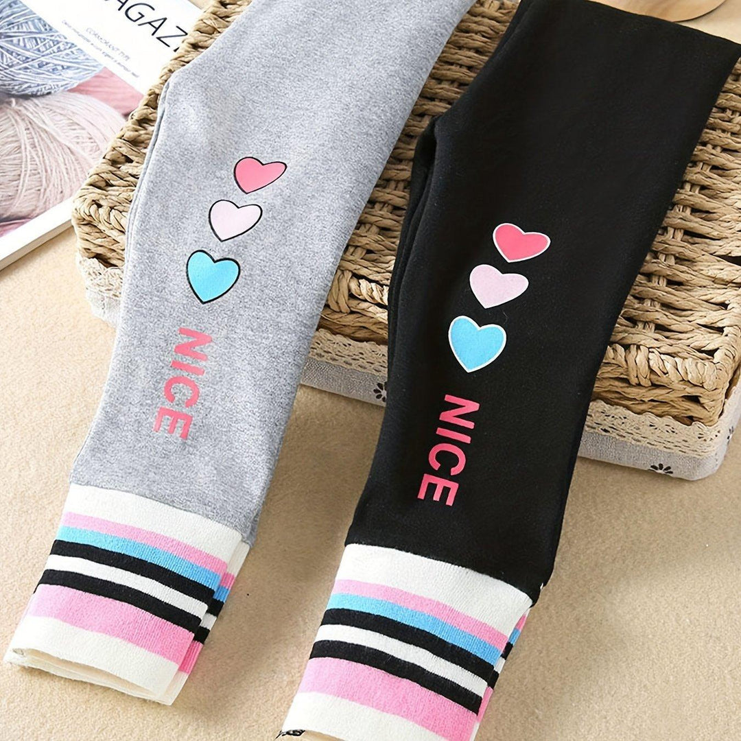 Set of 2 Stylish Leggings for Girls