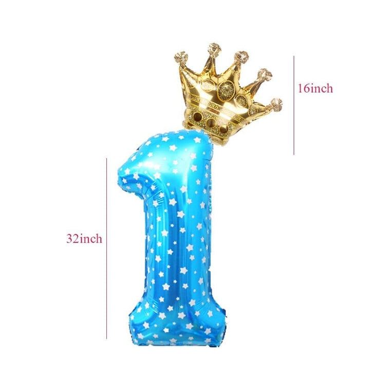 2pcs 32inch Digit Foil Balloons Bennys Beauty World