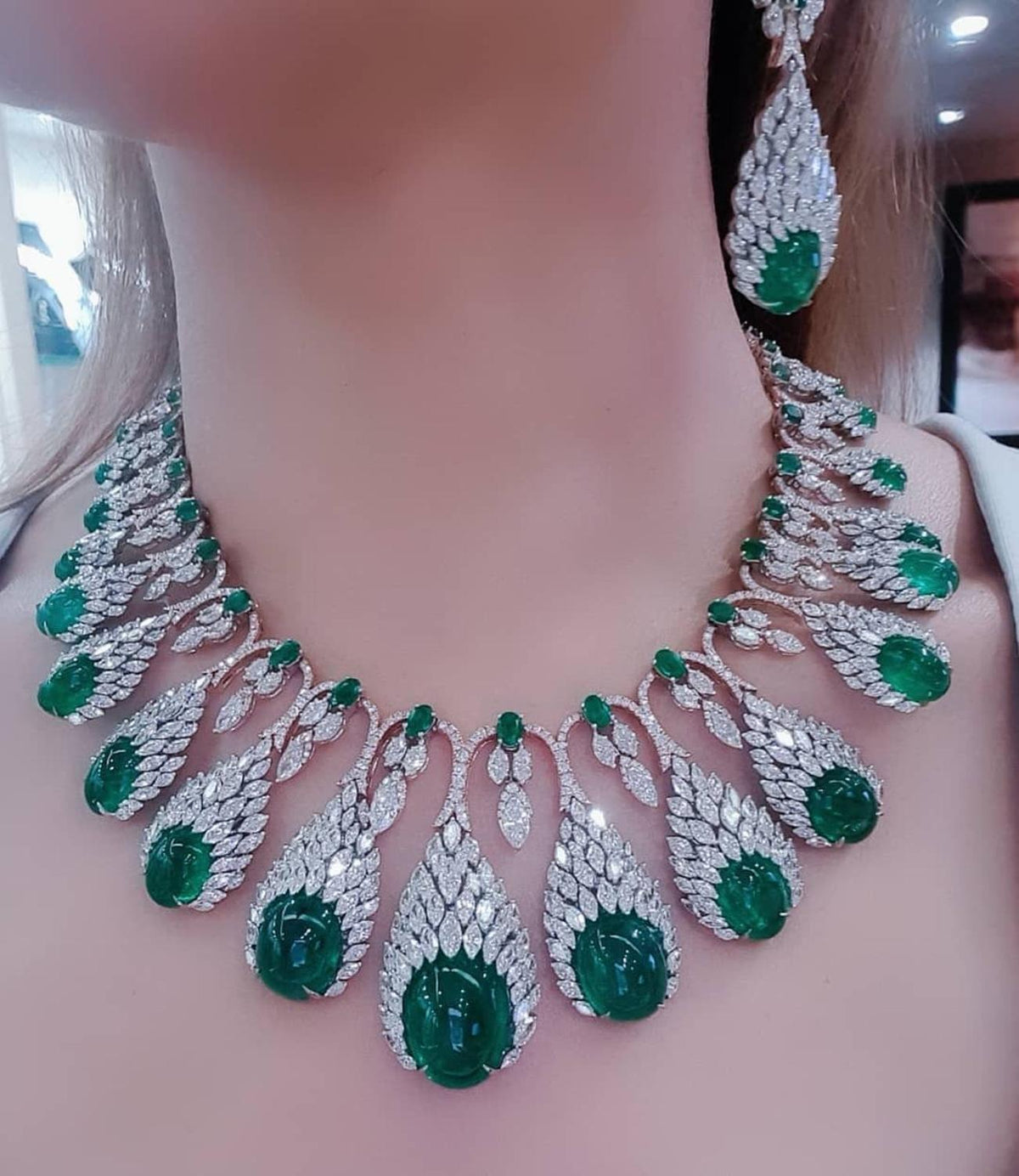 2pcs Bridal Zirconia Necklace Women's Jewelry Sets Bennys Beauty World