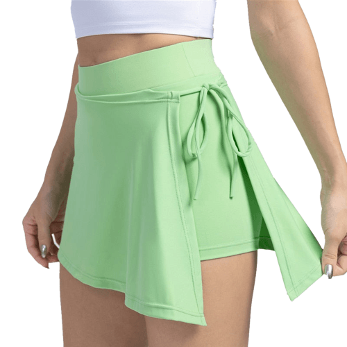 2pcs Women's Side slit Straps Gym Yoga Skirt Bennys Beauty World