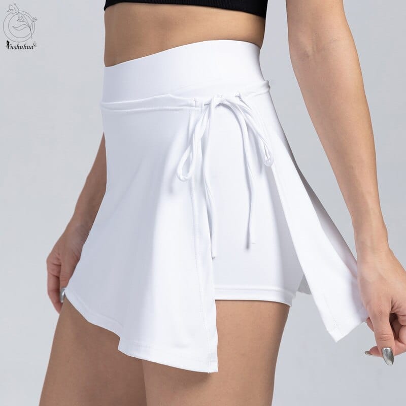 2pcs Women's Side slit Straps Gym Yoga Skirt Bennys Beauty World