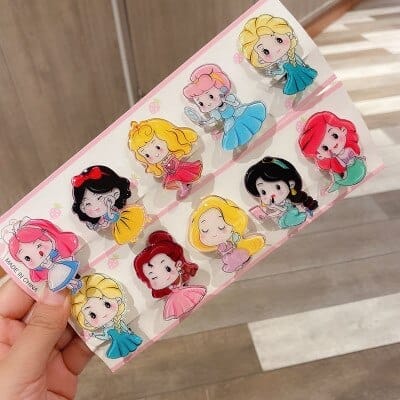 2pcs children hair clip cute cartoon princess bear clip baby girl hairpin hair accessory headdress Bennys Beauty World