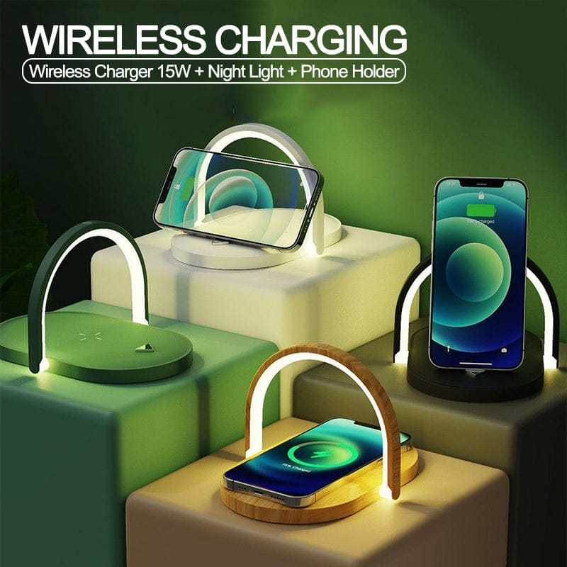 3 In 1 Foldable Wireless Charger Night Light Wireless Charging Light BENNYS 