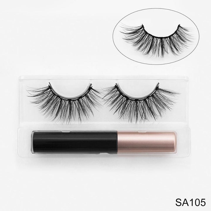 3 Pairs Magnetic Eyelashes Natural Long Magnetic Eyeliner & Magnetic False Eyelashes Bennys Beauty World