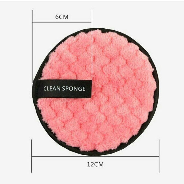 3 Pcs Fiber Makeup Remover Pad Reusable Face Sponge Bennys Beauty World