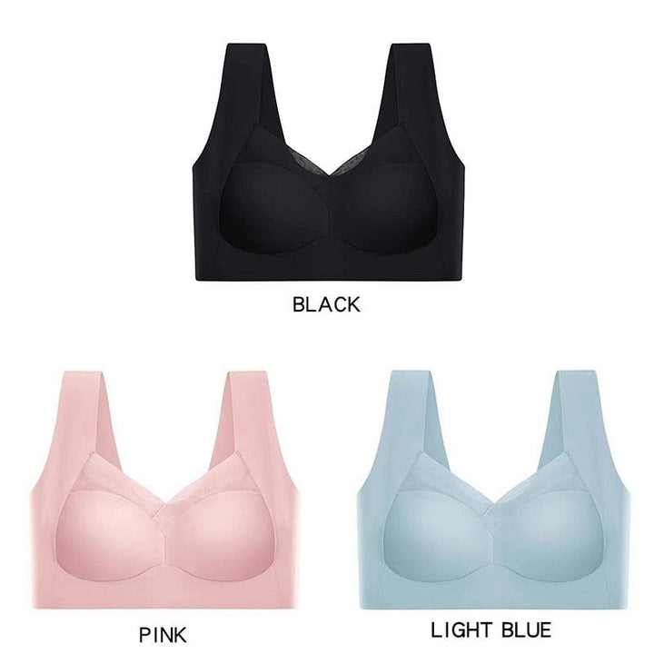 3 Pcs Seamless Push Up Sports Bra Bennys Beauty World