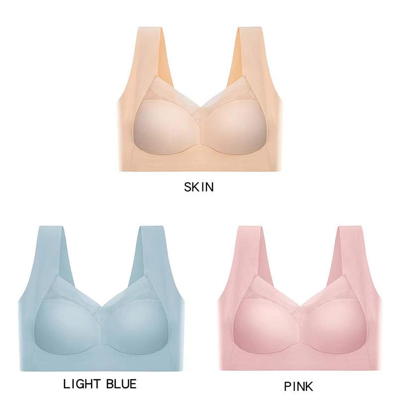 3 Pcs Seamless Push Up Sports Bra Bennys Beauty World