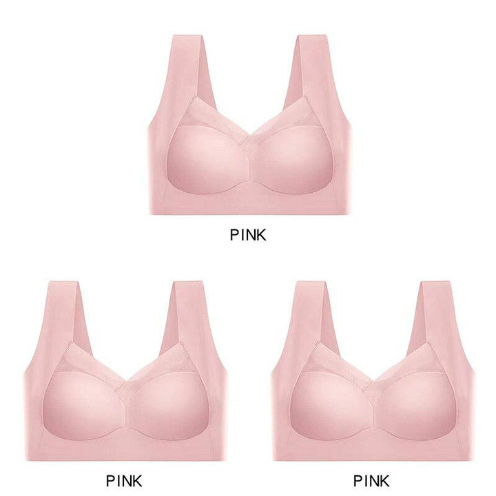 3 Pcs Seamless Push Up Sports Bra Bennys Beauty World