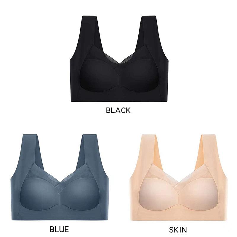 Sexy Plus size adjustable gathering bra 70A,70B,70C,75A,75B,75C