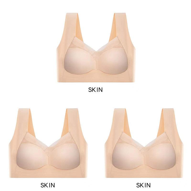 3 Pcs Seamless Push Up Sports Bra Bennys Beauty World