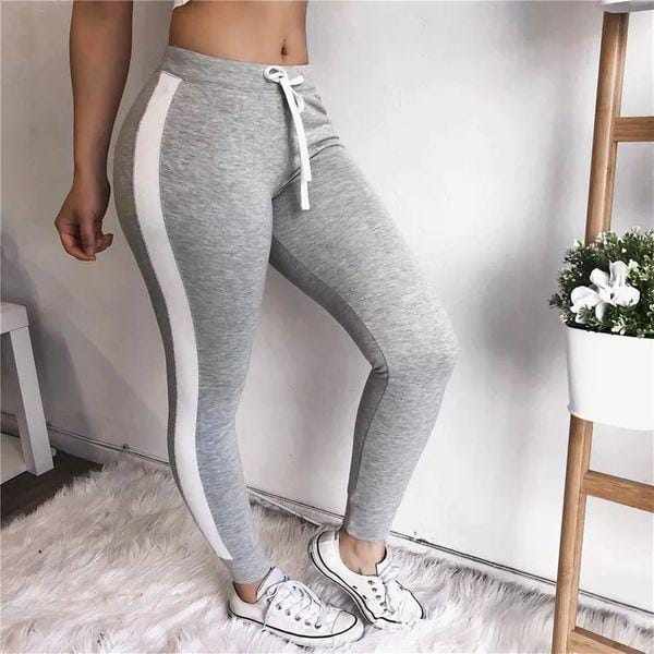 3 piece Women's Gym Striped Sweat Pants Bennys Beauty World