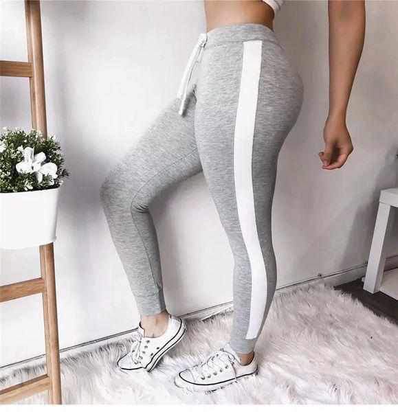 3 piece Women's Gym Striped Sweat Pants Bennys Beauty World