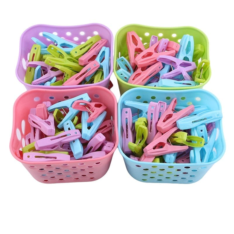 30PCS Plastic Clothes Pegs Laundry Clothespin Clothes Pegs Bennys Beauty World