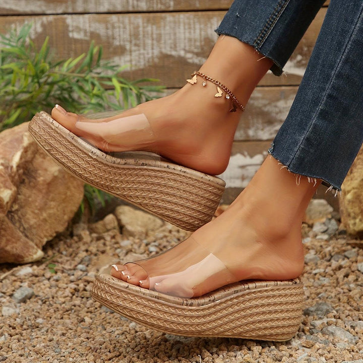 Height-Increasing Women's Slip-On Sandals