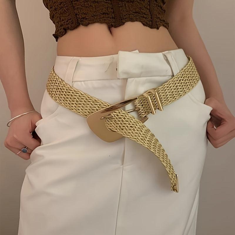 Trendy Golden Woven Belt - Perfect for Any Occasion-Belt-Bennys Beauty World