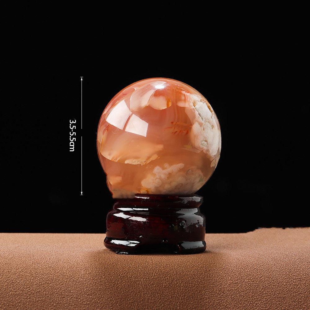 Natural Crystal Cherry Blossom Agate Crystal Decoration