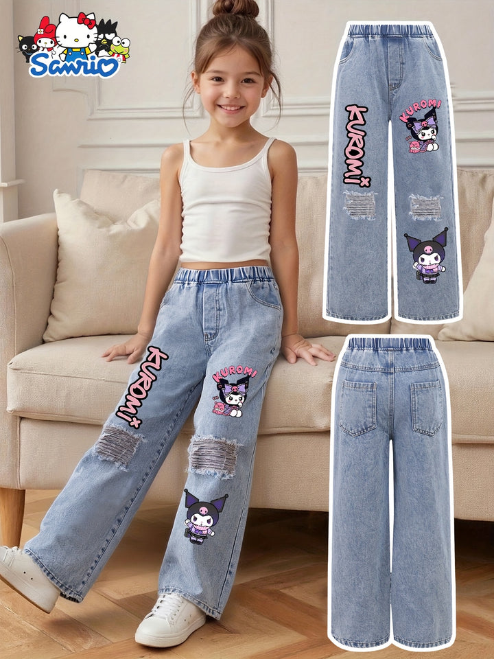 Sanrio Girls' Demim Jeans for Ages 10 to 12