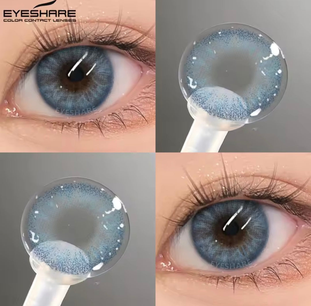 1 Pair  Coloured Contacts For A Natural-look