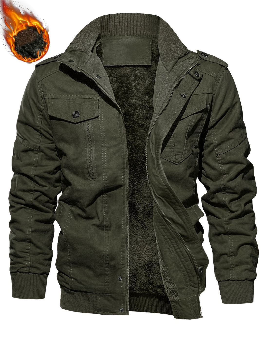 Men's Winter Jacket—Warm &amp; Thick Velvet