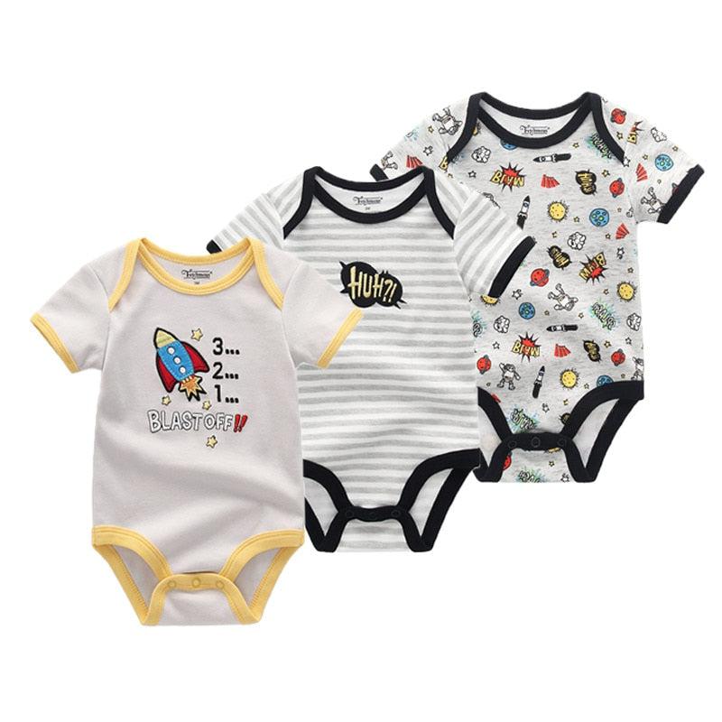 3PCS/Lot Baby Boy Clothes BodysuIts Baby Girl Clothes Bennys Beauty World