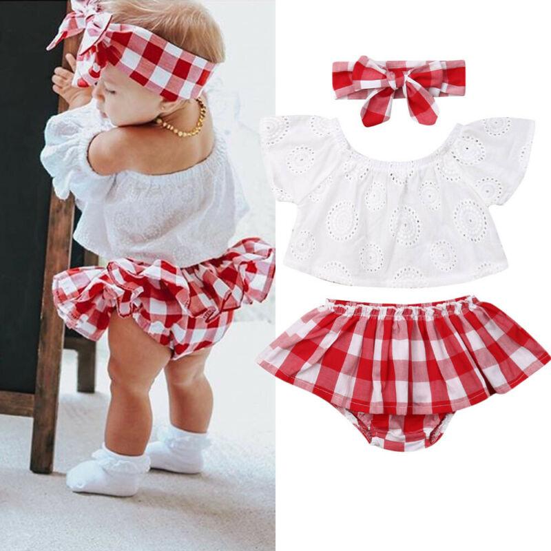 3Pcs Set 0-24M Newborn Baby Girl Clothes Bennys Beauty World