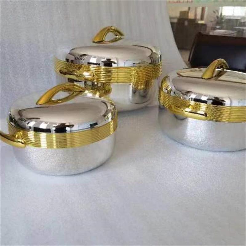 3Pcs/ Set/1/ 2/3.5 Liter Food Warmer Lunch Box Bennys Beauty World