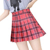 3XL Trendy Plaid Summer High Waist Plaid Pleated Skirts Bennys Beauty World