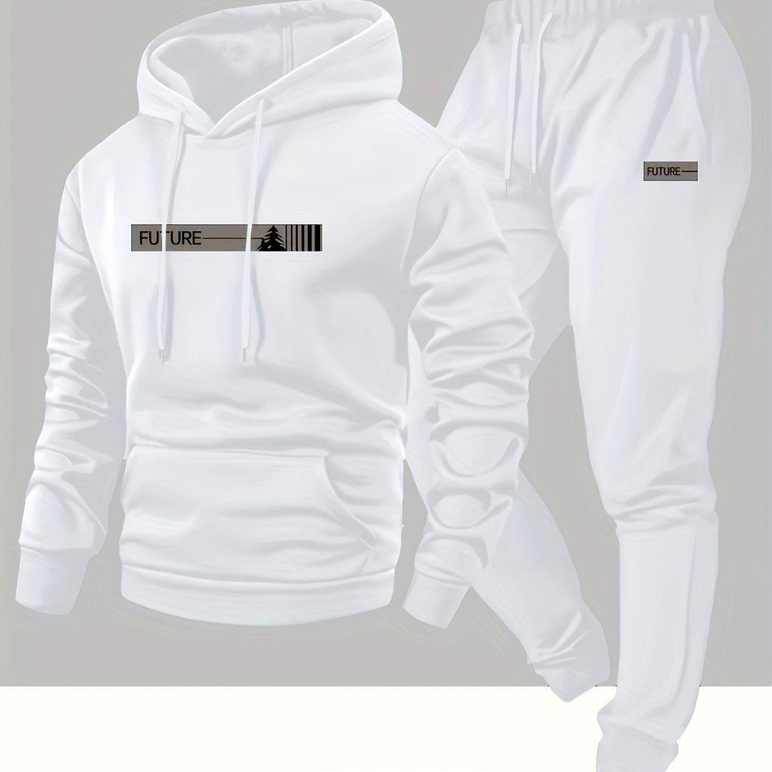 Men's Two-Piece Set Hoodie and Tapered Sweatpants