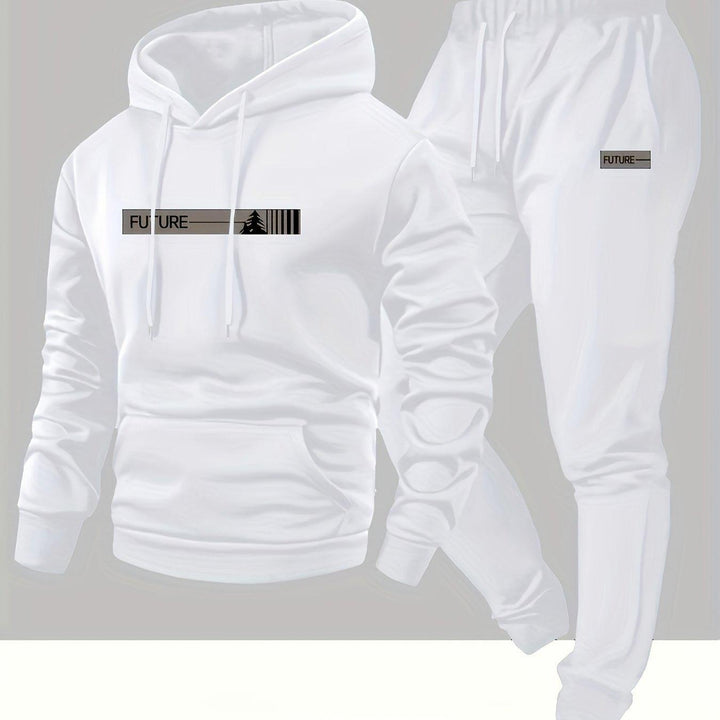 Men's Two-Piece Set Hoodie and Tapered Sweatpants