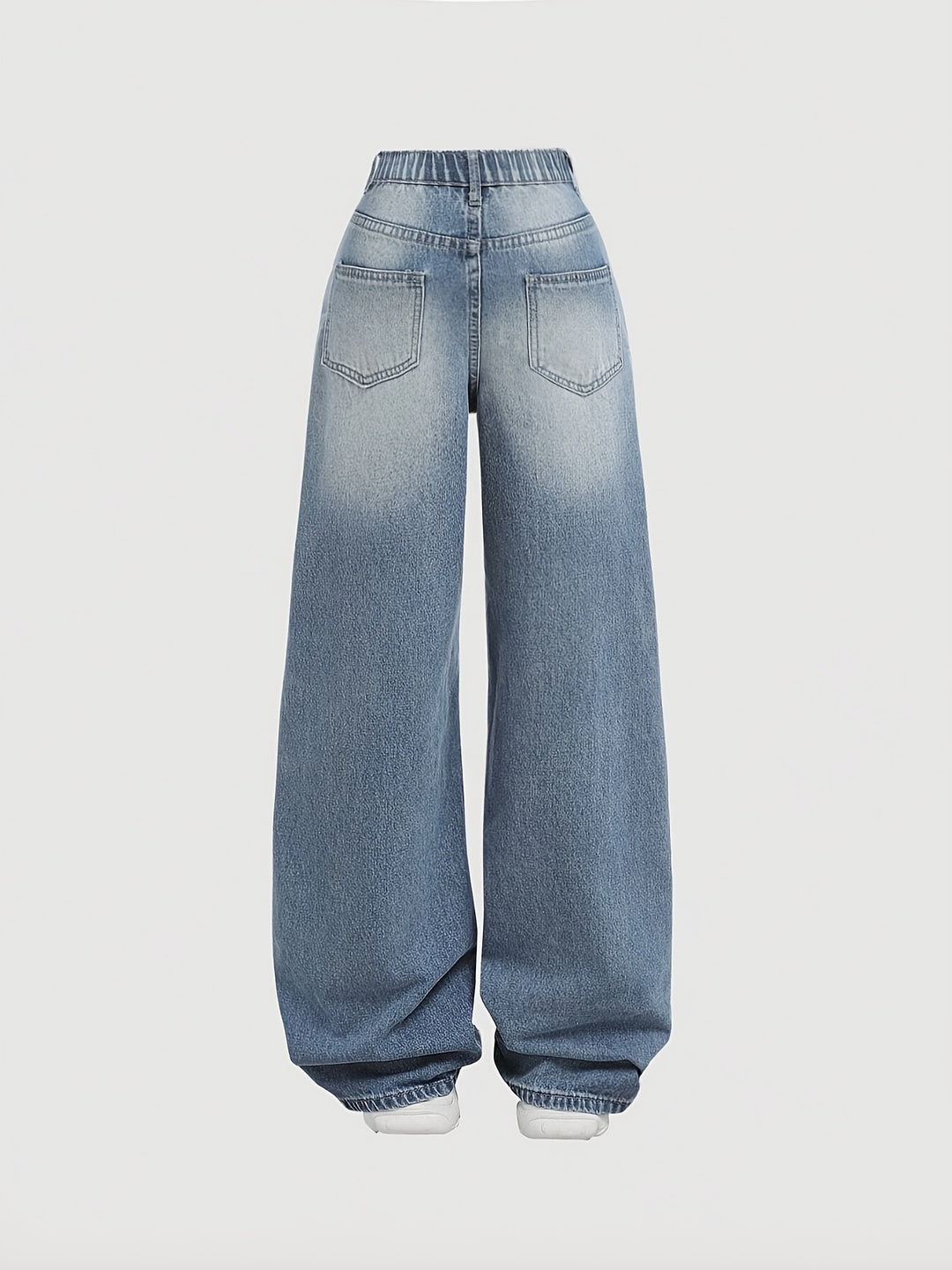 Cute Cartoon Print Jeans | Loose Straight-Leg Fit with Tailored Legs