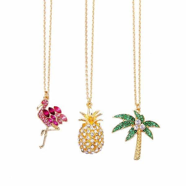 3pcs Crystal Luxury Pendant Necklaces Bennys Beauty World