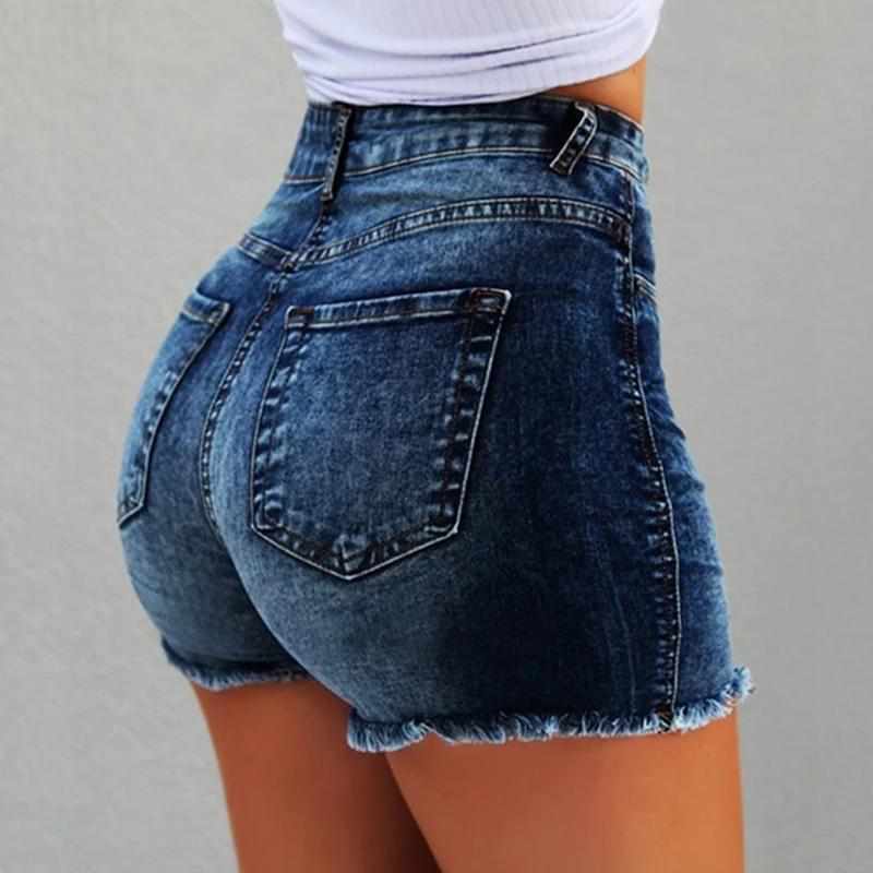 3pcs Ladies Jean Denim Short High Waist Tassel Summer Short Jeans Bennys Beauty World