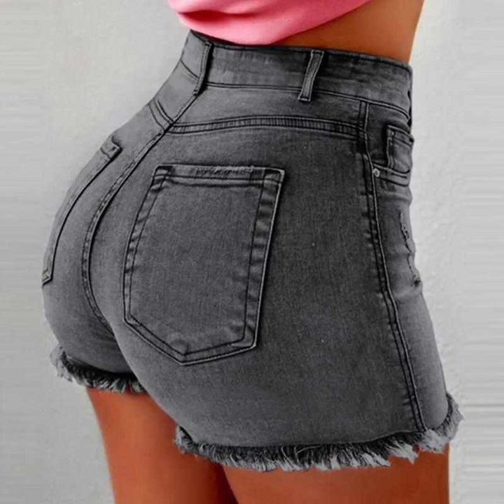 3pcs Ladies Jean Denim Short High Waist Tassel Summer Short Jeans Bennys Beauty World