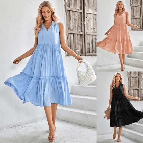 3pcs Lot Radom Color Women's Summer Dresses Bennys Beauty World