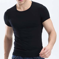 3pcs Random Color  Muscle Men T Shirt Fitness T-shirts Men's V neck T-shirt Bennys Beauty World